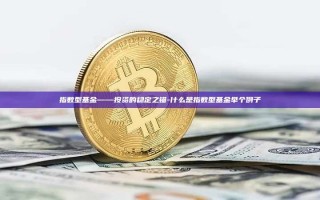 指数型基金——投资的稳定之锚-什么是指数型基金举个例子